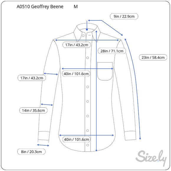 Geoffrey Beene Button Front Shirt Men's M Green Long Sleeve Pocket Wrinkle Free - Picture 11 of 11